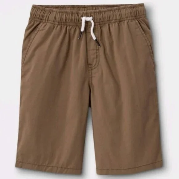 Cat & Jack™ - Boys' Pull-On Woven Shorts - Size: M (8/10) Dark Khaki - Picture 3 of 13